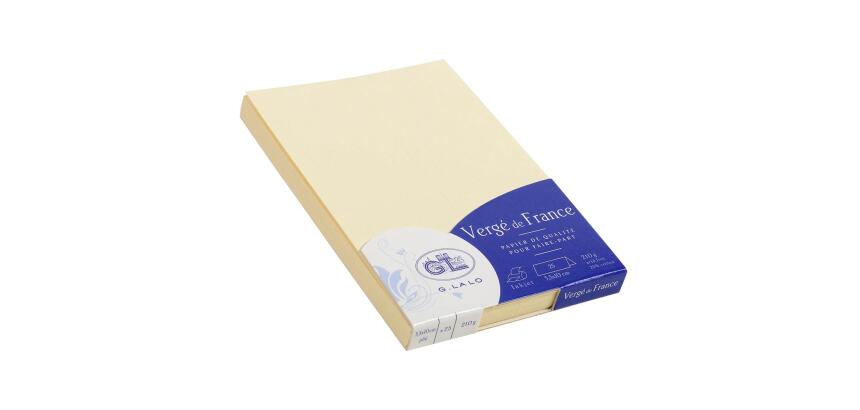 25 chevalets 35x100mm Vergé 210g