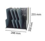 MODULOTOP vertic.sorter w.5 divid. ECO - Black/ Grey