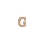 Lettre G kraft 20cm - Kraft