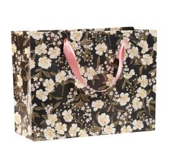 Sac cadeau "Primerose" 32 x 13 x 24,5 cm - Noir