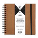 Album à personnaliser de 40 feuilles 200g/m2 au format 20x20cm - Kraft