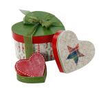 Mini boîte coeur 5x5x3cm - Kraft