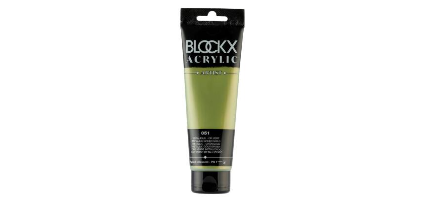 Peinture acrylique fine tube 120ml - Vert métallisé