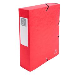 Archivbox aus Colorspan-Karton 600g, Rückenbreite 80mm mit Etikett, 25x33cm für DIN A4