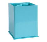 Squared pen-holder 4 comp. Aquarel coral - Pastel blue