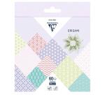 ORIGAMI, Pochette de 60 feuilles 70g/m2 au format 15x15cm - Printemps - Multicolore