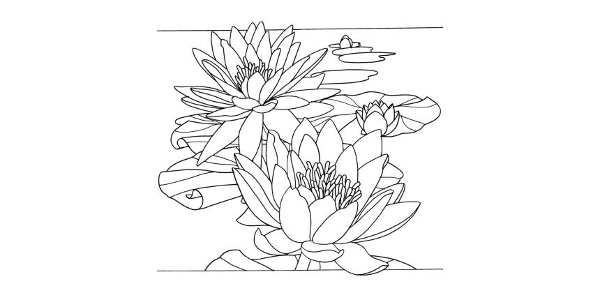 Coussin 100% soie - 40x40cm Flora - Blanc