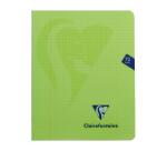 Cahier piqué Mimesys 16,5x21cm 72 pages petits carreaux + marge couverture polypropylène Couleur aléatoire - Assortis