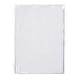 Protège-cahiers cristalux avec rabats marque-pages PVC 22/100ème A4 - Incolore