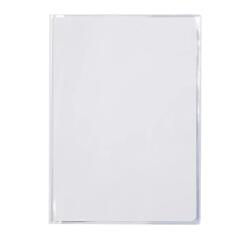 Protège-cahiers cristalux avec rabats marque-pages PVC 22/100ème A4 - Incolore