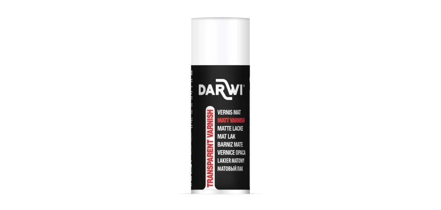 DARWI Aérosol de 400ml Vernis à Alcool finition Mat - Incolore