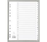 Intercalaires imprimés à touches plastifiées - 20 touches AZ - A4 - Blanc