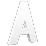 Lettre A 20,5cm - Blanc