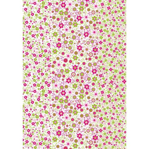 571 - Pochette 20 feuilles Décopatch - Rose
