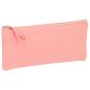 CUIR TEINTÉ Trousse plate 22x11 cm Corail