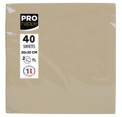 Pakket van 40 micro-gewafelde servetten van 2 lagen - 38x38 cm