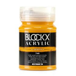 Peinture acrylique fine pot 500ml - Ocre jaune (nuance rouge)