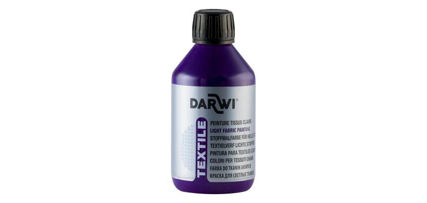 DARWI Flacon de 250 ml de Peinture Textile Opaque - Violet
