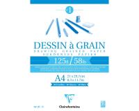 Dessin à Grain bloc collé 40F A4 125g