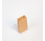 Sach. x50 poch. Kraft,11x21+5cm coeur - Kraft