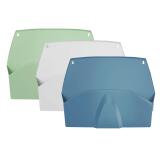 Set de 3 compartiments trieurs muraux horizontaux Autentik - Couleurs assorties