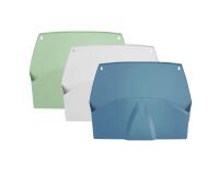 Pack of 3 comp.Horiz.wall sorter - Assorted colours
