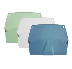 Set van 4 horizontale documentenhouders voor muurbevestiging AutentiK - Geassorteerd