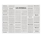 Barquette de 400 sets de table papier gaufré recyclé 80g/m2, Journal Vintage - Format 30x40cm - Journal Vintage