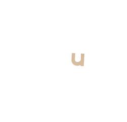 Petite lettre kraft u 8,5cm - Kraft