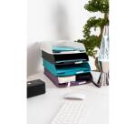 Set de 4 corbeilles à courrier Combo Styli Titane - Couleurs assorties