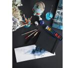 Rhodia Touch Watercolor Book, papier grain fin 100% coton 300g - A6 paysage, 40 pages - Noir