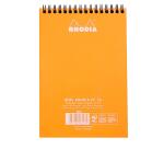 Bloc reliure intégrale Rhodia Classic 14,8x21 cm 80 feuillets dot microperforé 80g - Orange