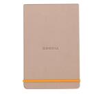 Rhodiarama Webnotepad rembordé rigide 9x14 cm 192 pages ligné microperforé papier ivoire 90g fermeture élastique - Touche de rose