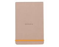 Rhodiarama Webnotepad rembordé rigide 9x14 cm 192 pages ligné microperforé papier ivoire 90g fermeture élastique - Touche de rose