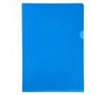 Etui carton de 100 pochettes coin PVC lisse haute résistance 13/100e - A4 - Bleu