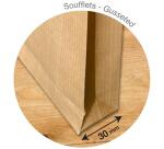 Boite de 250 Pochettes Kraft Armé Brun E4-280x400 mm avec Soufflet de 30 mm - Auto-Adhésives - 130g/m2 - Brun