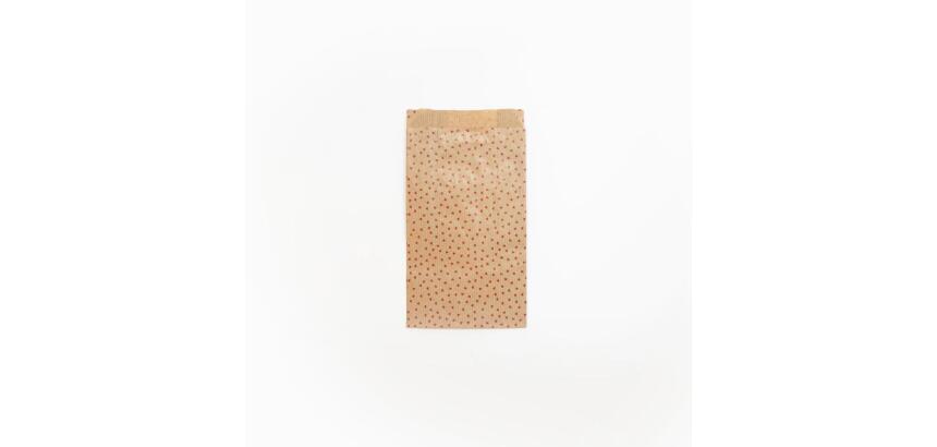 Sach. x50 poch. Kraft,11x21+5cm coeur - Kraft