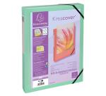 Carpetas de proyecto con gomas Kreacover®Pastel 7/10e - Lomo: 40 mm - Formato de documento: A4 - Tamaño: 25x33cm - Colores surtidos