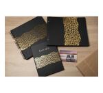 Livre d'or 100 pages tranche or Aramy - Noir