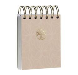 Inspire, Bloc reliure intégrale en-tête 9x11 cm, 160 feuilles, uni, ass.