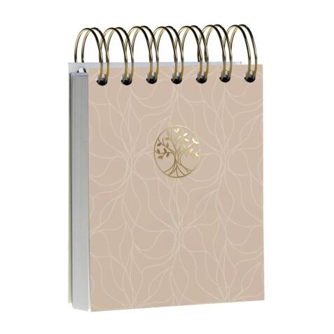 Inspire, Bloc reliure intégrale en-tête 9x11 cm, 160 feuilles, uni, ass.