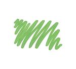 DARWI Marqueur Peinture Textile Pailletée Pointe Conique Fine 2mm - Vert prairie