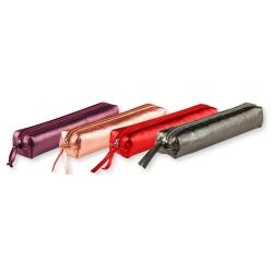 CUIRISÉ Trousse SLIM 4x2,5x19,5 cm - Assortis