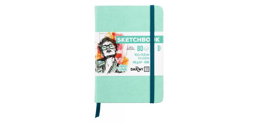 DFY Sketchbook A6 80F 140g - Vert d'eau