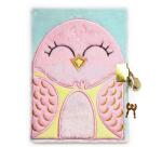 Journal intime fourrure, Oiseau - Rose