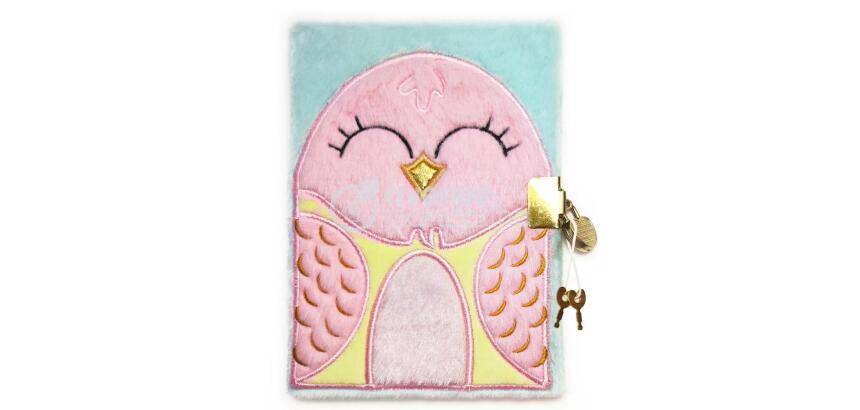 Journal intime fourrure, Oiseau - Rose