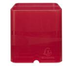 Cubiletes Pen Cube, 2 compartimentos diferentes tamaños y alturas, bloqueador de cables. LINICOLOR (translucido)