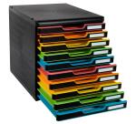 Cassettiera Modulo Black Office 10 cassetti chiusi