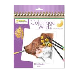Carnet de coloriage Wild 4 - Violet