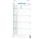 Calendrier bloc mensuel avec feuillets détachables sans support 15,5 x 28,5 cm 2026